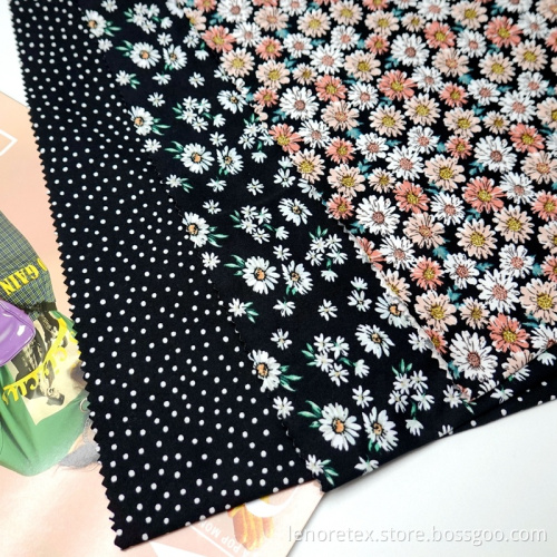 Knit Polyester Spandex DTY Brush Print Jersey Fabric